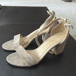 Tan Heels with strap
